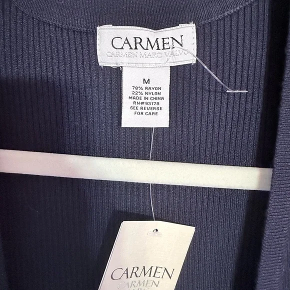 Carmen Marc Valvo Black Women's Cardigan - Picture 4 of 4